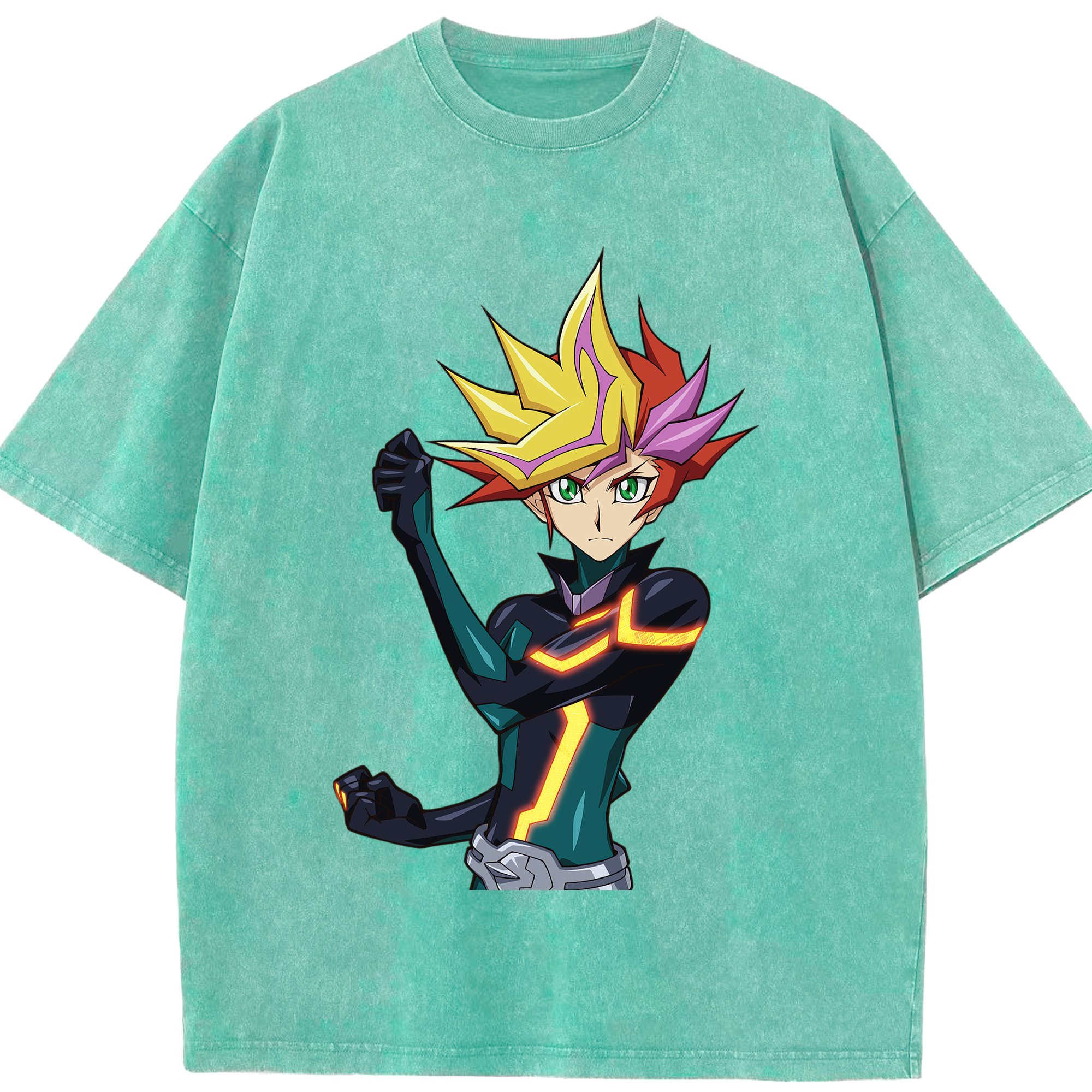 （画像用） 遊☆戯☆王 Yu-Gi-Oh! 綿100% ヴィンテージ風 半袖Tシャツ（フロントプリント）